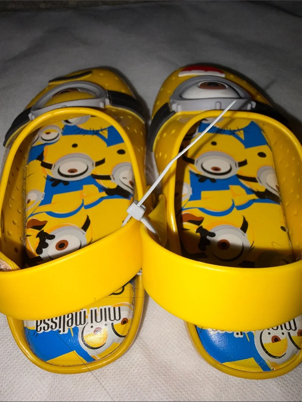 Mini Melissa x Despicable Me Minions Yellow Jelly Clogs Sandals Toddler 10